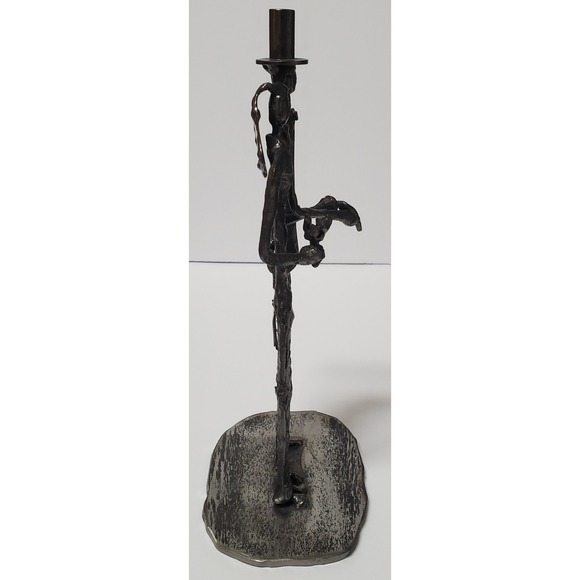 John McPhail Wedding Sculpture Scotland Metal Bride & Groom Top Hat Veil Flowers - Picture 4 of 9